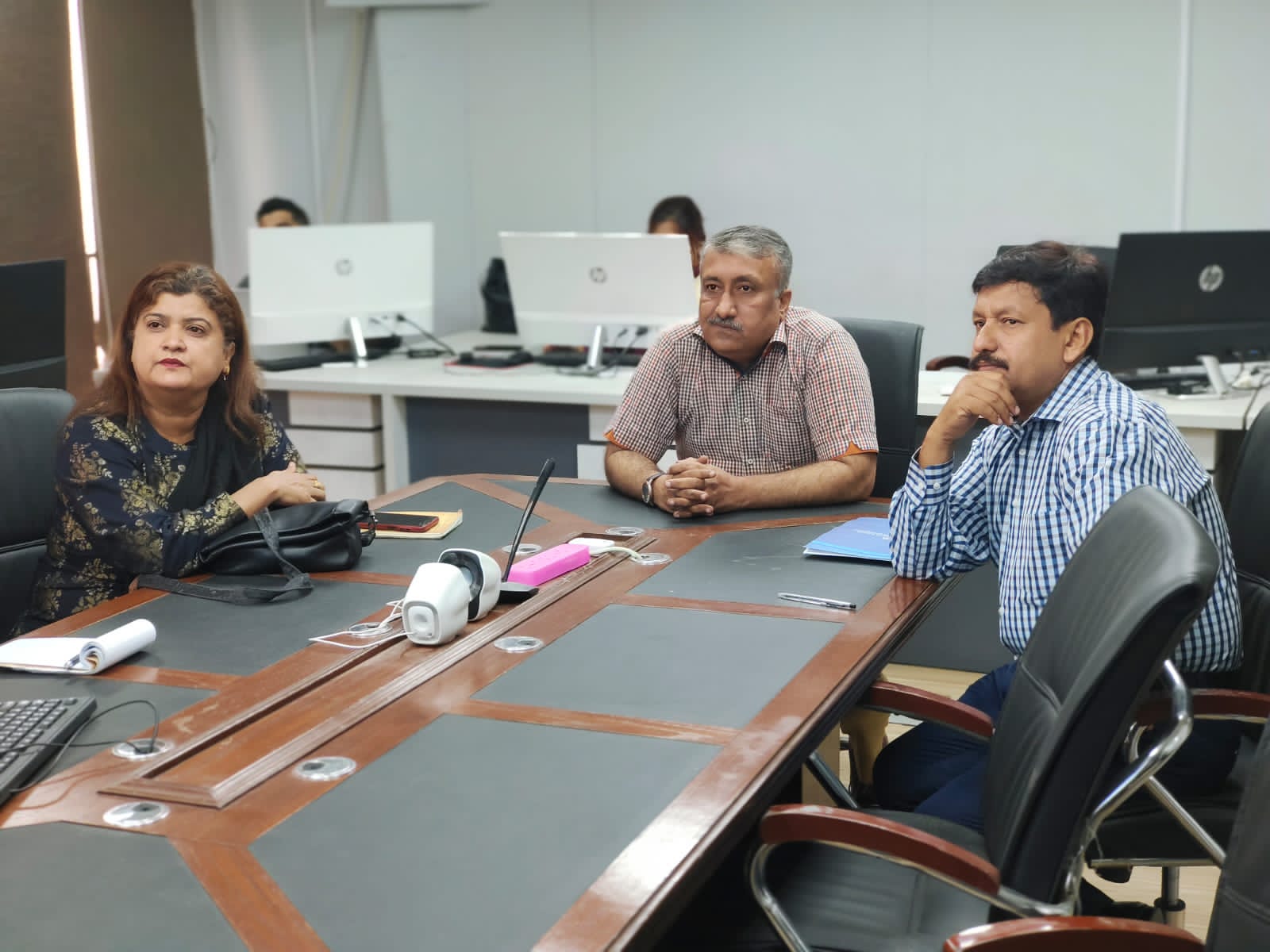 Research team working